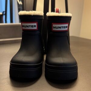 Hunter Toddler Black Snow Boots